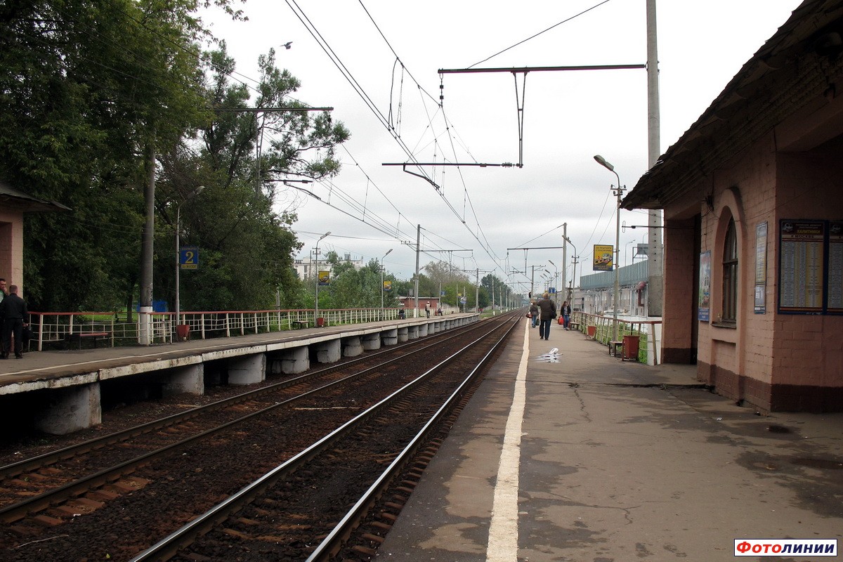 Вид с 1-ой платформы в сторону Подольска