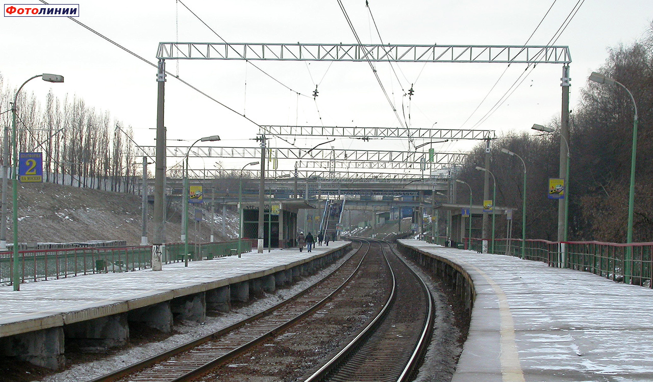 Вид с платформы № 1 в сторону Тулы