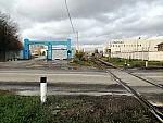 Восточный подъездной путь к Силикатненскому заводу, вид с Быковской ул. в сторону тупиков