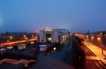 станция Орша-Центральная: Вид вокзала вечером