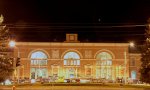 станция Витебск: Вид вокзала со стороны города ночью