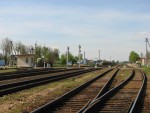 станция Богушевская: Вид станции (в сторону Витебска) из чётной горловины