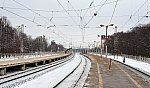 станция Лесной Городок: Вид с платформы № 1 в сторону Калуги