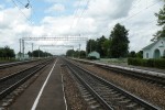 станция Семлево: Вид в сторону Смоленска