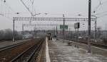 станция Румянцево: Вид с платформы в сторону Волоколамска