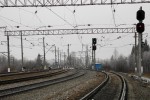 станция Румянцево: Выходные светофоры Н4, Н2, Н1, Н3, вид в сторону Волоколамска