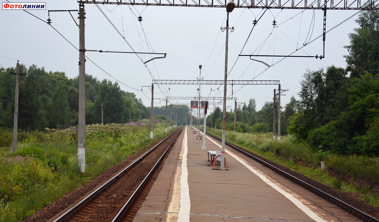 Вид с платформы в сторону Волоколамска