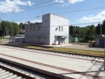 станция Костино: Пост ЭЦ и временные постройки