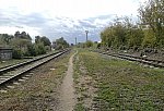 станция Новопролетарская: Вид из западной горловины на запад