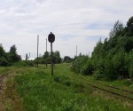 станция Гулбене: Нечётный светофор прикрытия из Алуксне NAŠ