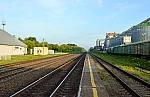станция Сабурово: Вид в сторону Мичуринска с платформы Мичуринского направления
