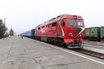 Тепловоз ТЭП70БС-106 с поездом 446 Минеральные Воды - Минск