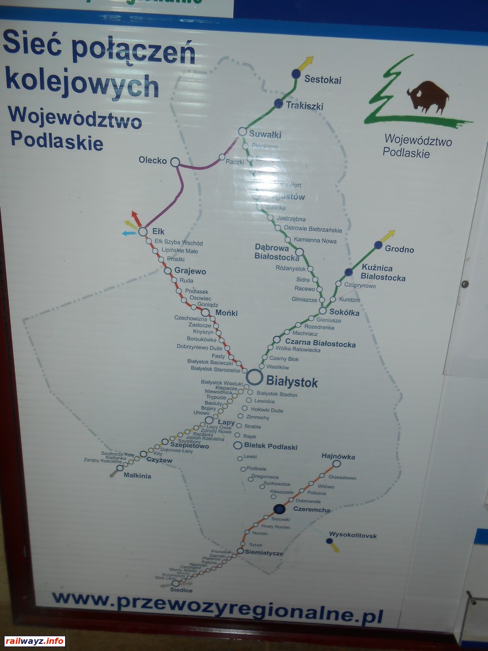 Сеть железных дорог Подляшского воеводства