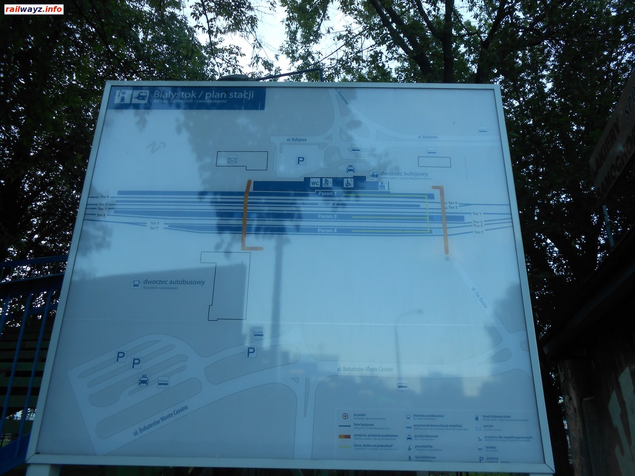 План станции Белосток
