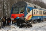 Дизель-поезд ДР1Б-507 после столкновения
