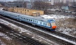 Дизель-поезд ДР1Б-500 после прибытия в депо Гомель