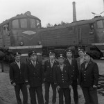 В локомотивном депо Барановичи, 1975-1976 г,  (тепловозы ТЭ3-5309 и ТЭ3-6345), Сапего И.И.