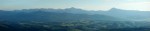 Панорама хребта Черногора с горы Хомяк