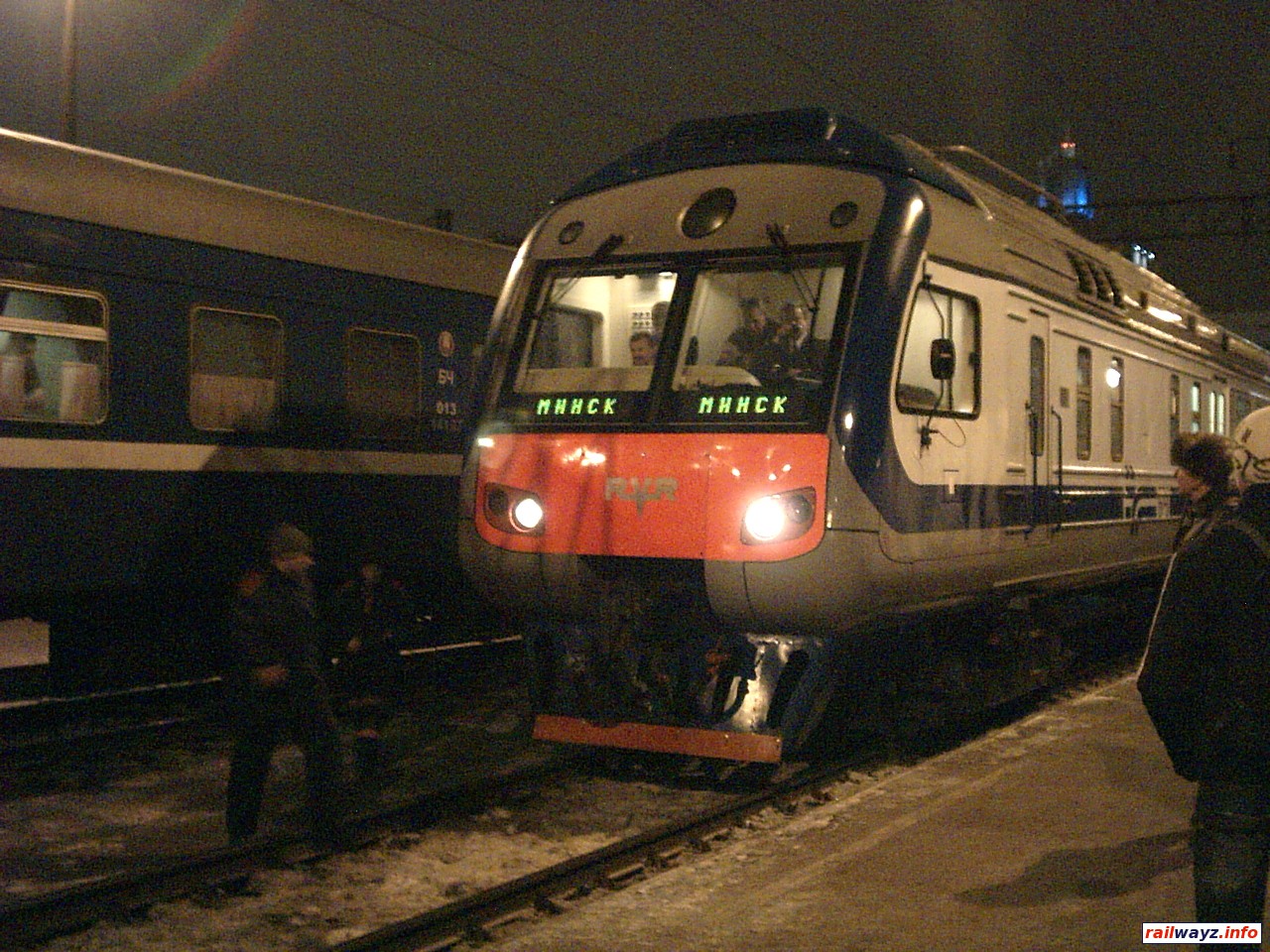 Дизель-поезд ДР1Б-500 после прибытия в Минск