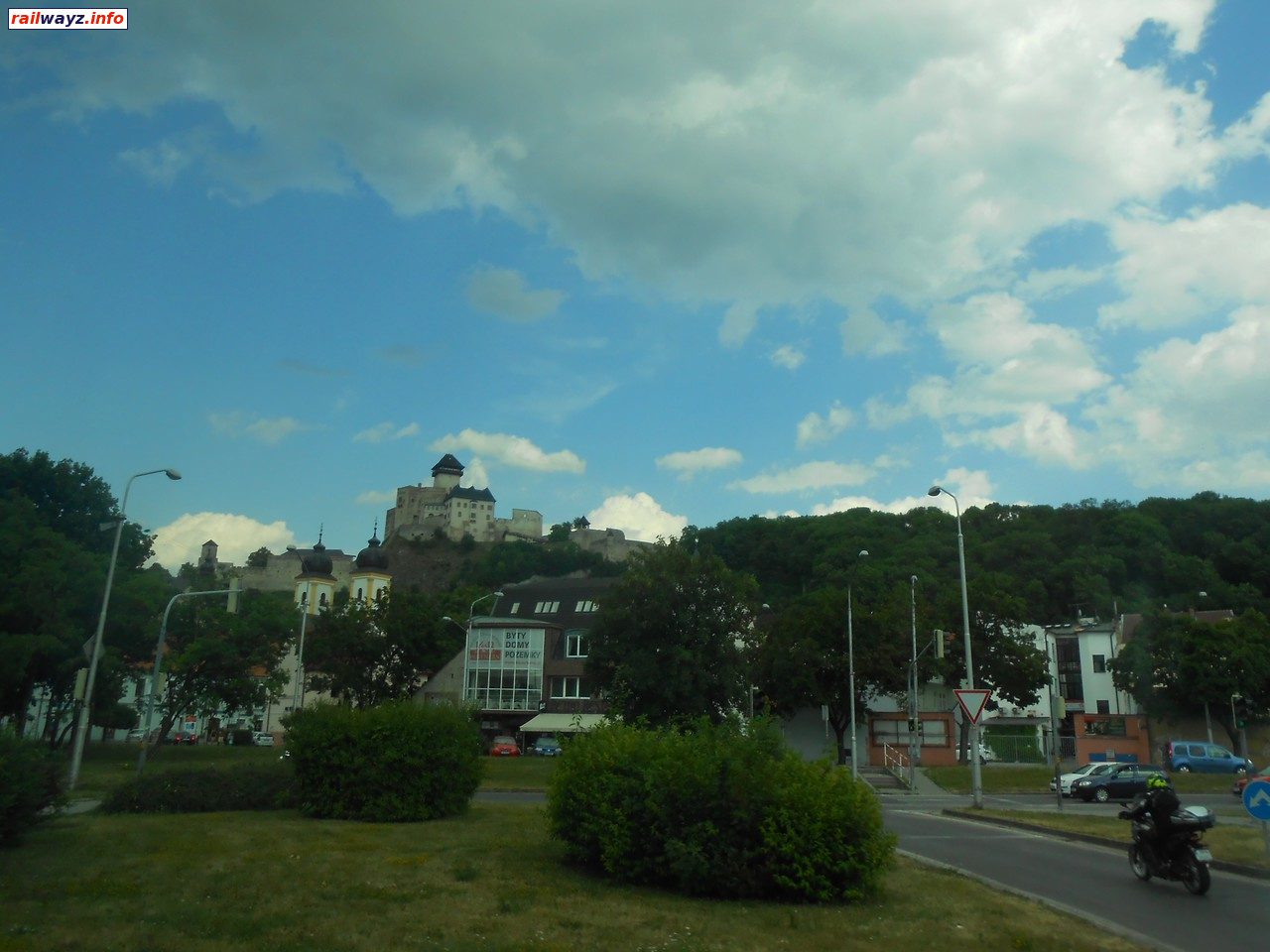 Тренчинский замок, вид из города