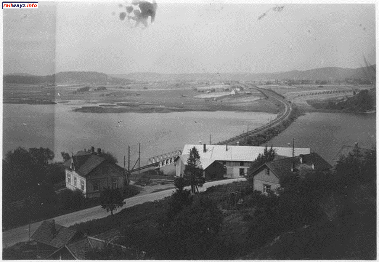 Мост вблизи остановочного пункта Лийкола, 1930-е годы