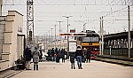 Поезд № 31 Рига - Киев подаётся на посадку