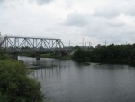 Железнодорожный мост через р.Тошня. Западная окраина Вологды