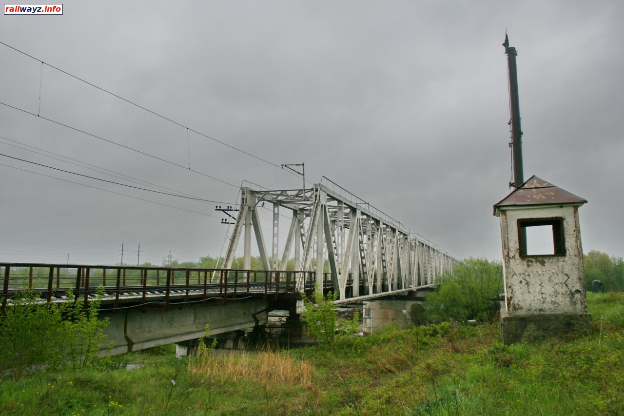 Мост через реку Стрый на перегоне Стрый - Моршин