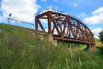 Мост через реку Уборть на перегоне Олевск-Пояски, линия Сарны-Коростень