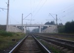 Путепровод (автодорога Шепетовка-Коростень) на станции Шепетовка. Юго-Западная ж.д. Вид в сторону Цветохи