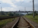 Путепровод (автодорога Славута-Корец) на станции Славута. Юго-Западная ж.д. Вид в сторону Кривина