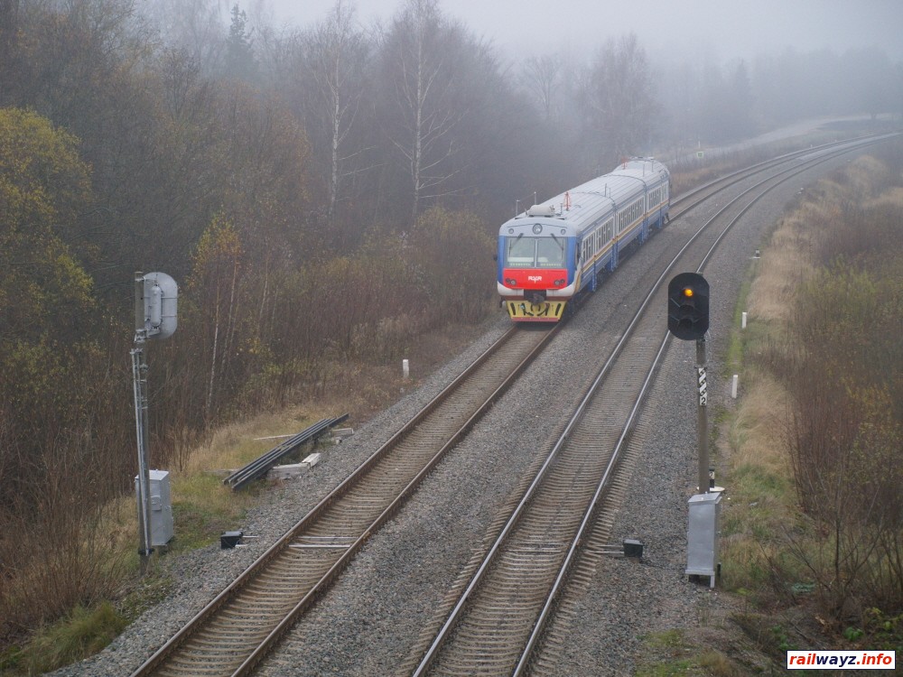 Дизель-поезд ДР1Б- 512, перегон Сигулда - Инчукалнс