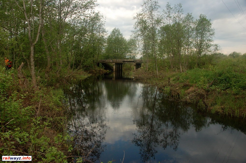 Протока между озерами Княжное и Зароновское. Место старта