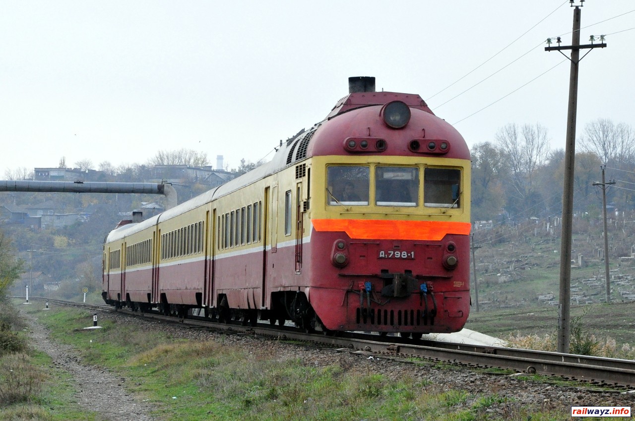 Дизель-поезд Д1-798, перегон Бэлць-Ораш-Бэлць-Слобозия