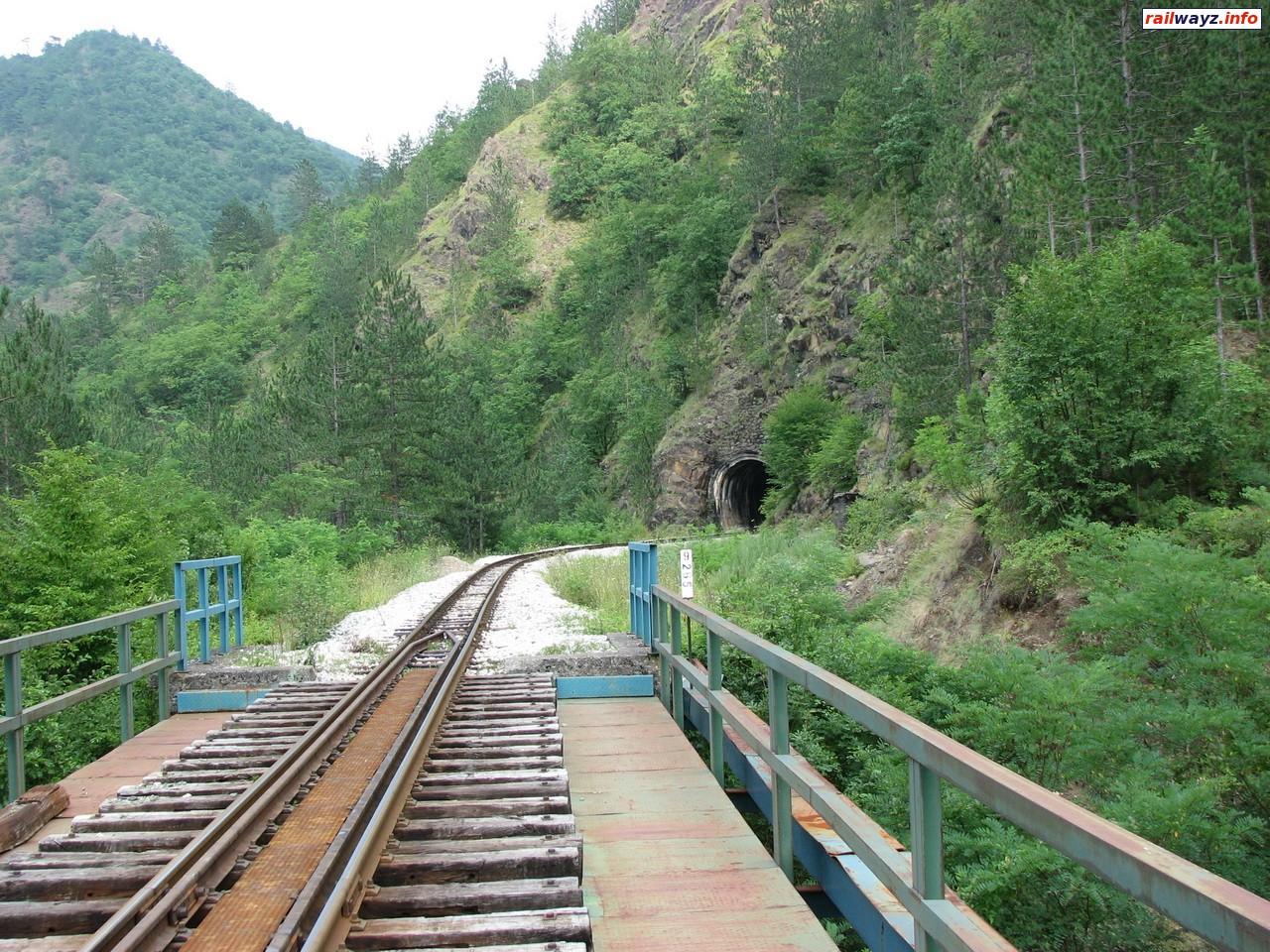 Вид с середины моста через Камишину на тоннель 48