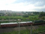 Линия Жмеринка - Подволочиск. Перегон Вещевой Рынок - Гречаны. Грузовой поезд