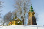 Покровская церковь и колокольня в д. Осиногородок