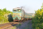 Тепловоз 3ТЭ10М-1225 с поездом Кишинёв - Ростов, перегон Гидигич - Стрэшень