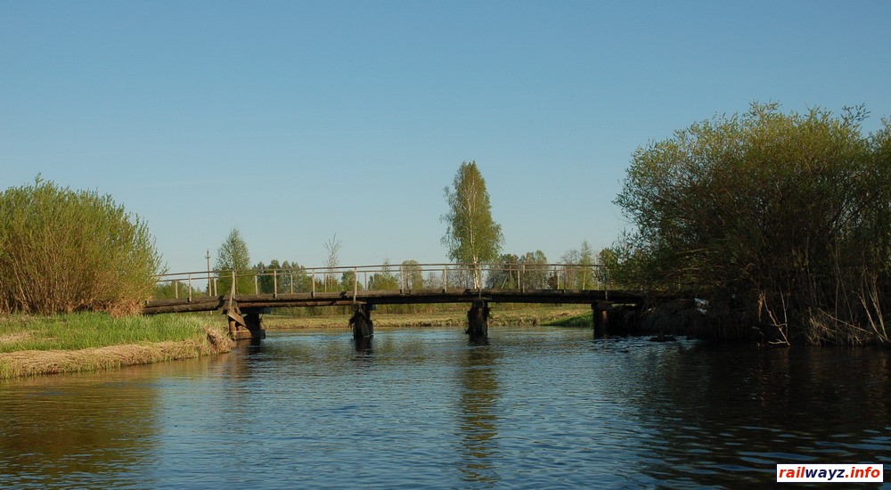 Деревянный мост в Рындино