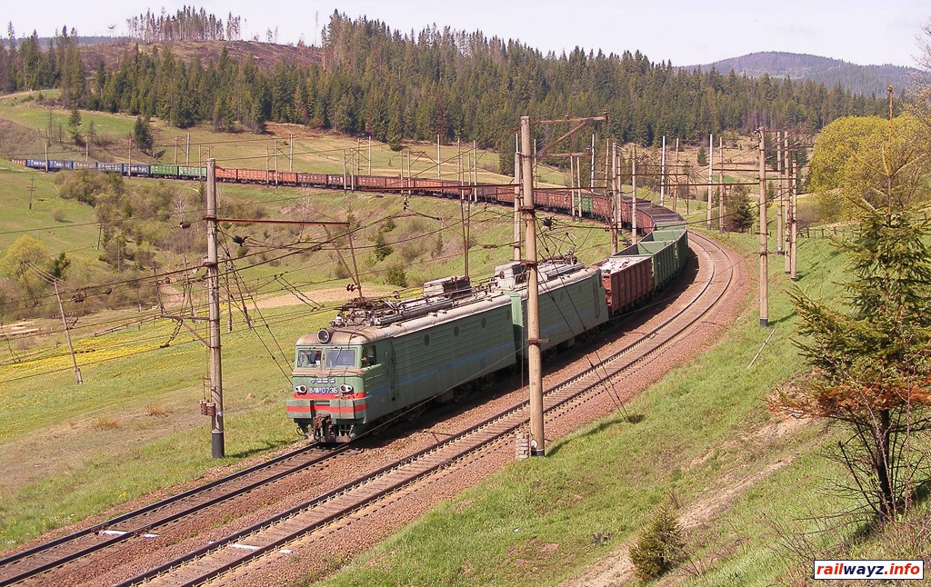 Электровоз ВЛ11М-073 на перегон Бескид - Лавочное