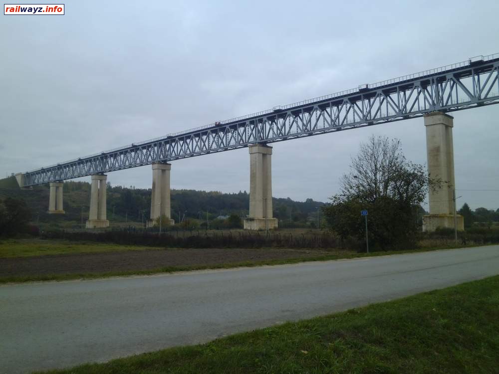 Лидувенай. Самый большой ЖД мост в Литве.