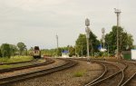 станция Воропаево: Вид в сторону Постав с переезда