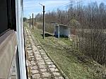 о.п. Вальки: Вид из поезда в сторону Воропаево
