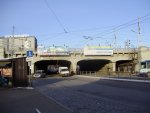 станция Рига-Пасажиеру: Путепровод улицы Гоголя в чётной горловине