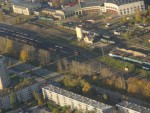 станция Шкиротава: Нечётная горловина транзитного "С" парка и поворотный круг с цехами депо Рига