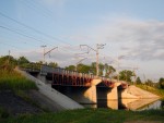 станция Огре: Мост через реку Огре. Вид в сторону Лиелварде