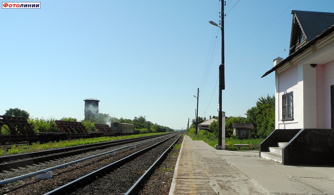 Вид с платформы в сторону Поворино