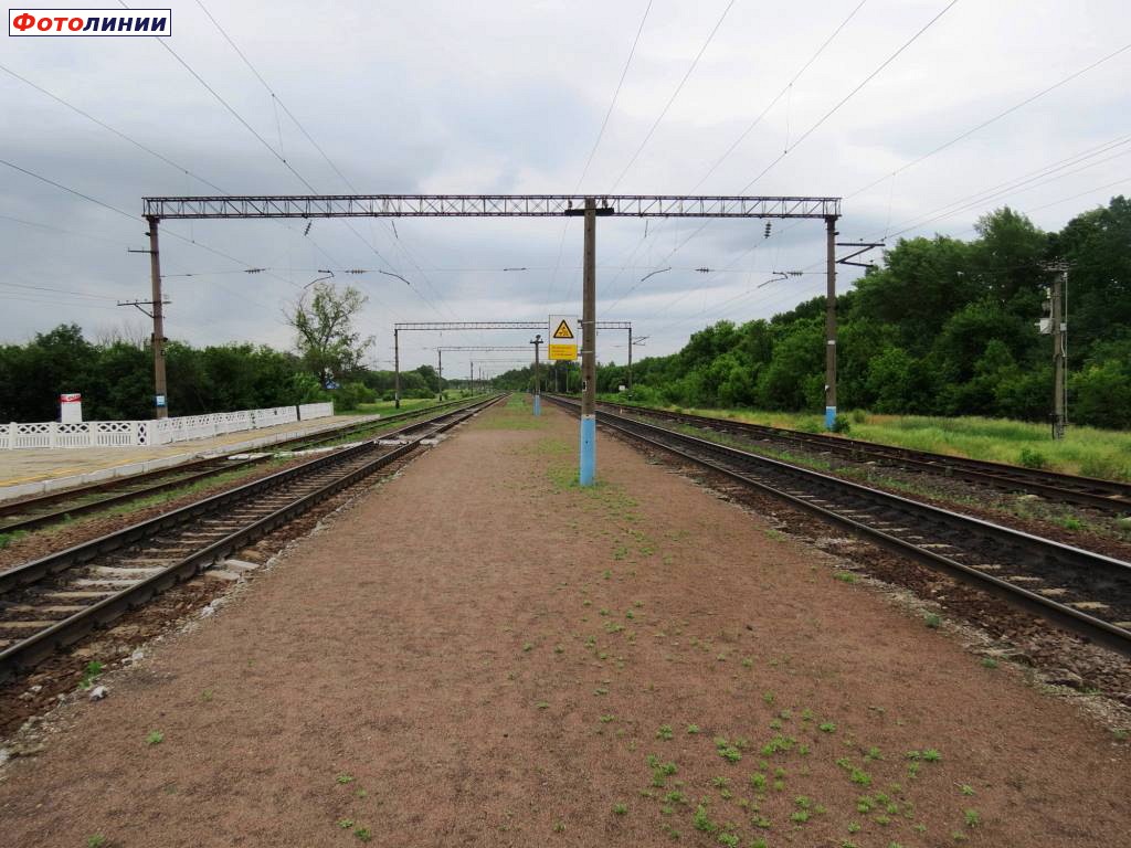 Вид с платформы в сторону Острогожска