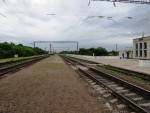 станция Засимовка: Вид с платформы в сторону Алексеевки
