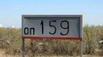 о.п. 159 км: Табличка на платформе Алексеевского направления